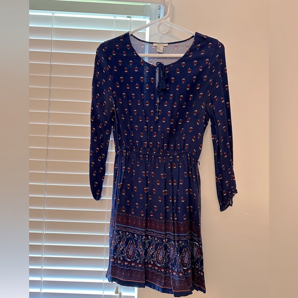 Forever 21 blue casual dress